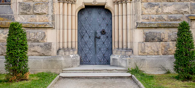 Traditional Double Front Doors in Richmond West, FL