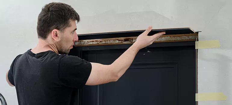 Wood Door Hole Repair in Richmond West, FL